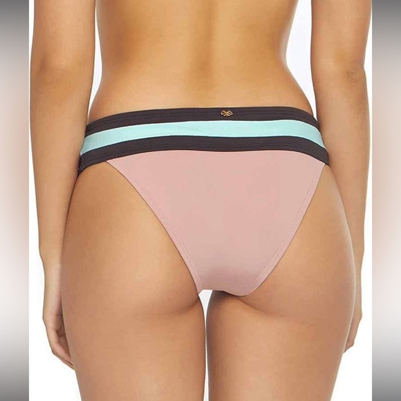 PilyQ Womens Rivera Banded Colorblock Swim Bottom - Picture 2 of 10